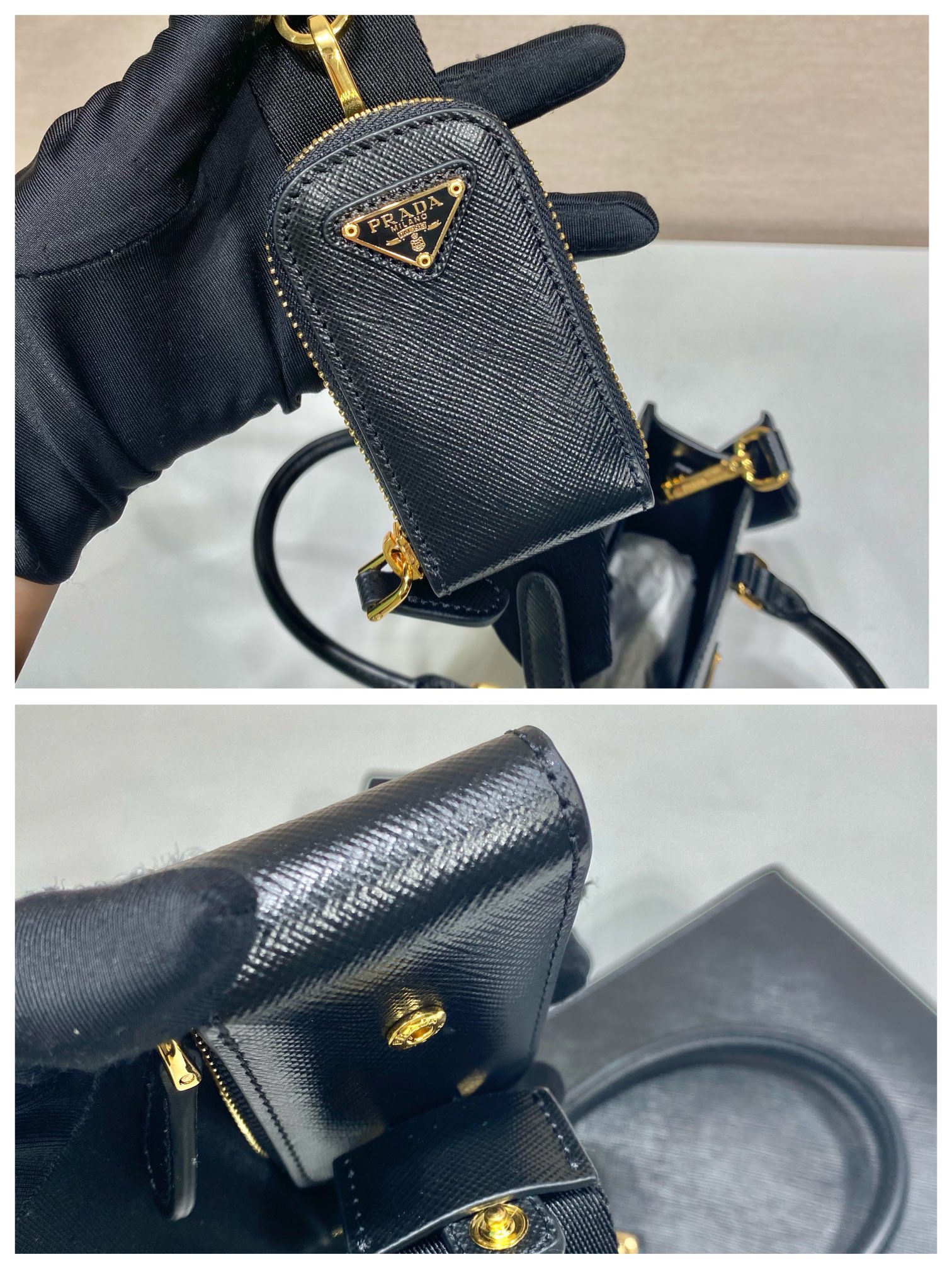 Pra*a saffian tote1ba333-17*19*6cm