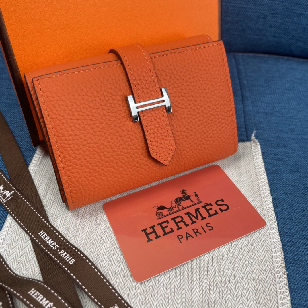 H**mes constance togo leather-10*12cm
