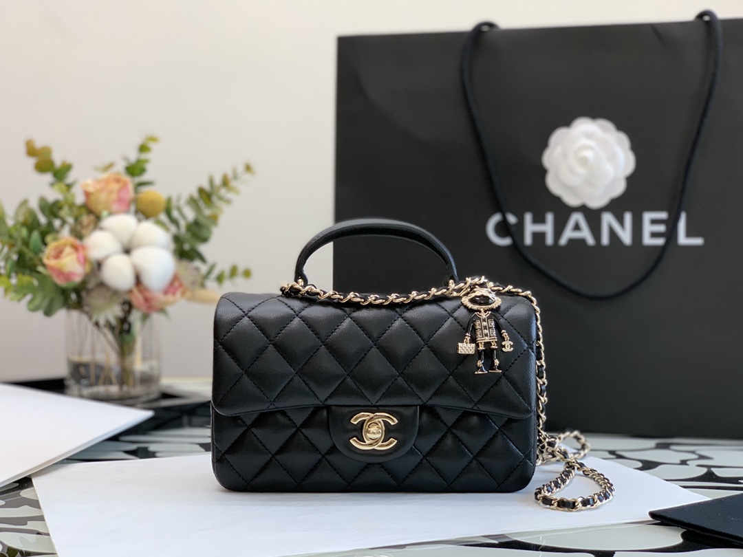 Ch@nel Flap Bag-20*13*9CM