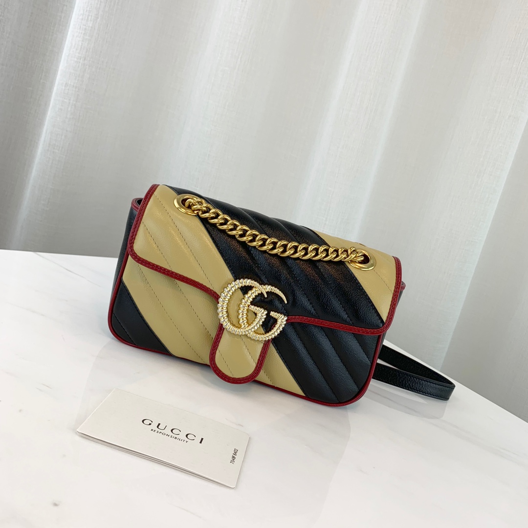 G*u*i marmont bag-14*23*6cm