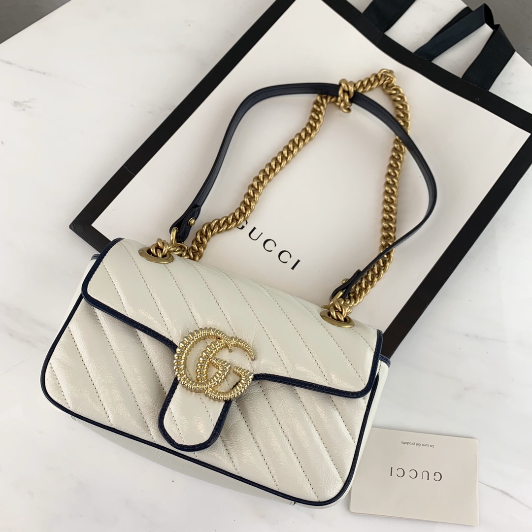 G*u*i marmont bag-14*23*6cm
