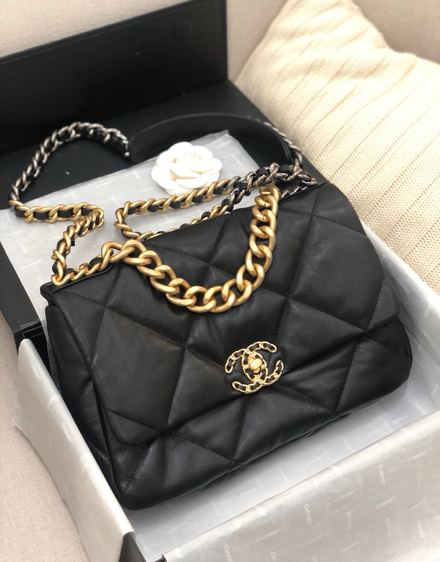 Ch@nel 19 Flap Bag-26&30&36CM