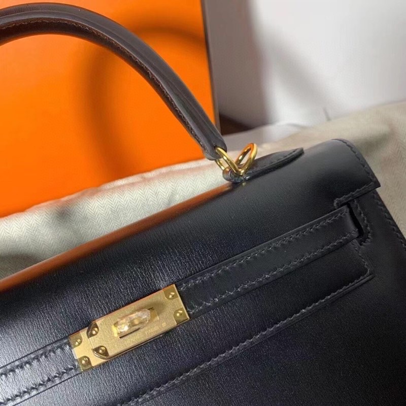 H**mes kelly 25cm-box leather