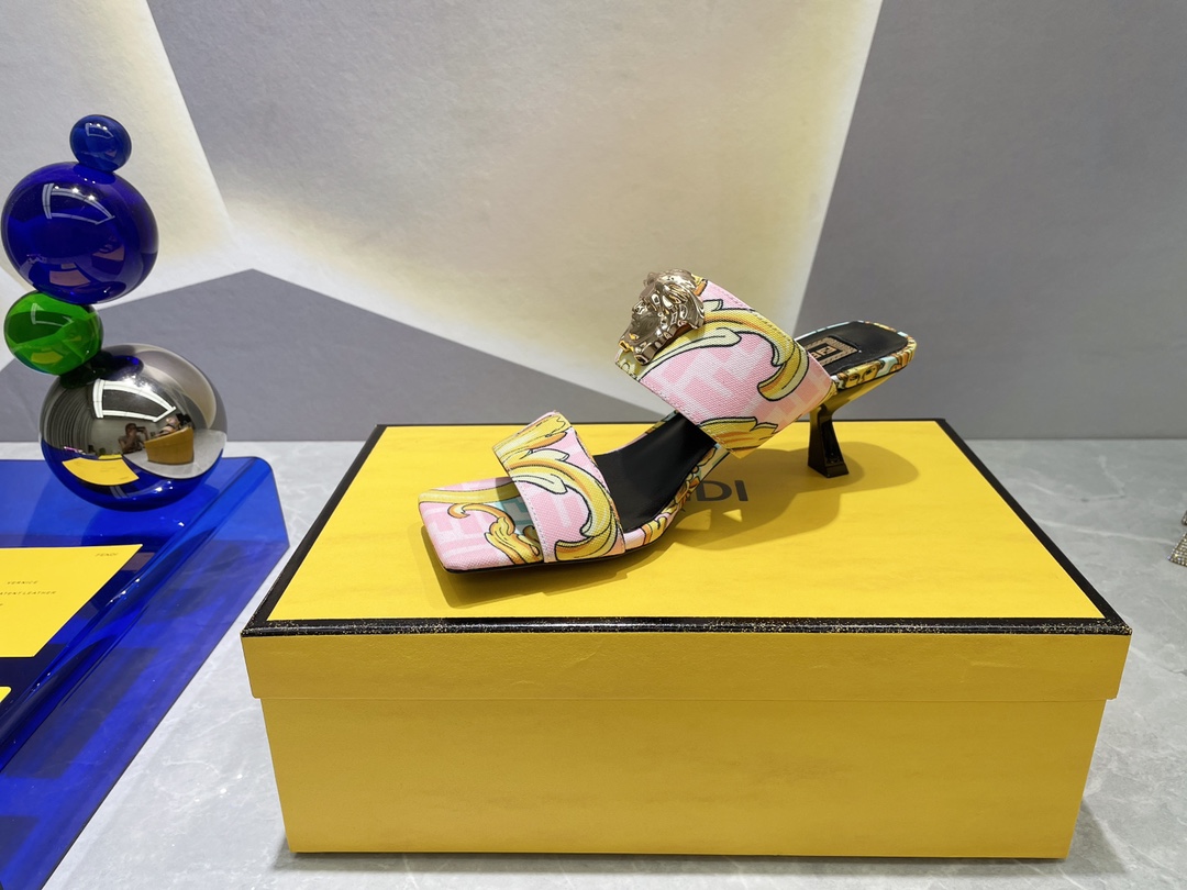 F**di×versace heels-6cm