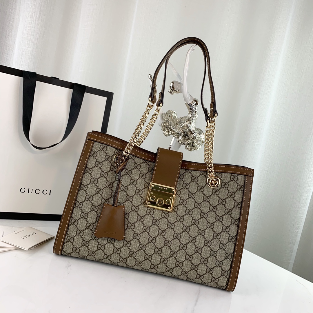 G*u*i padlock bag-35x23x14cm
