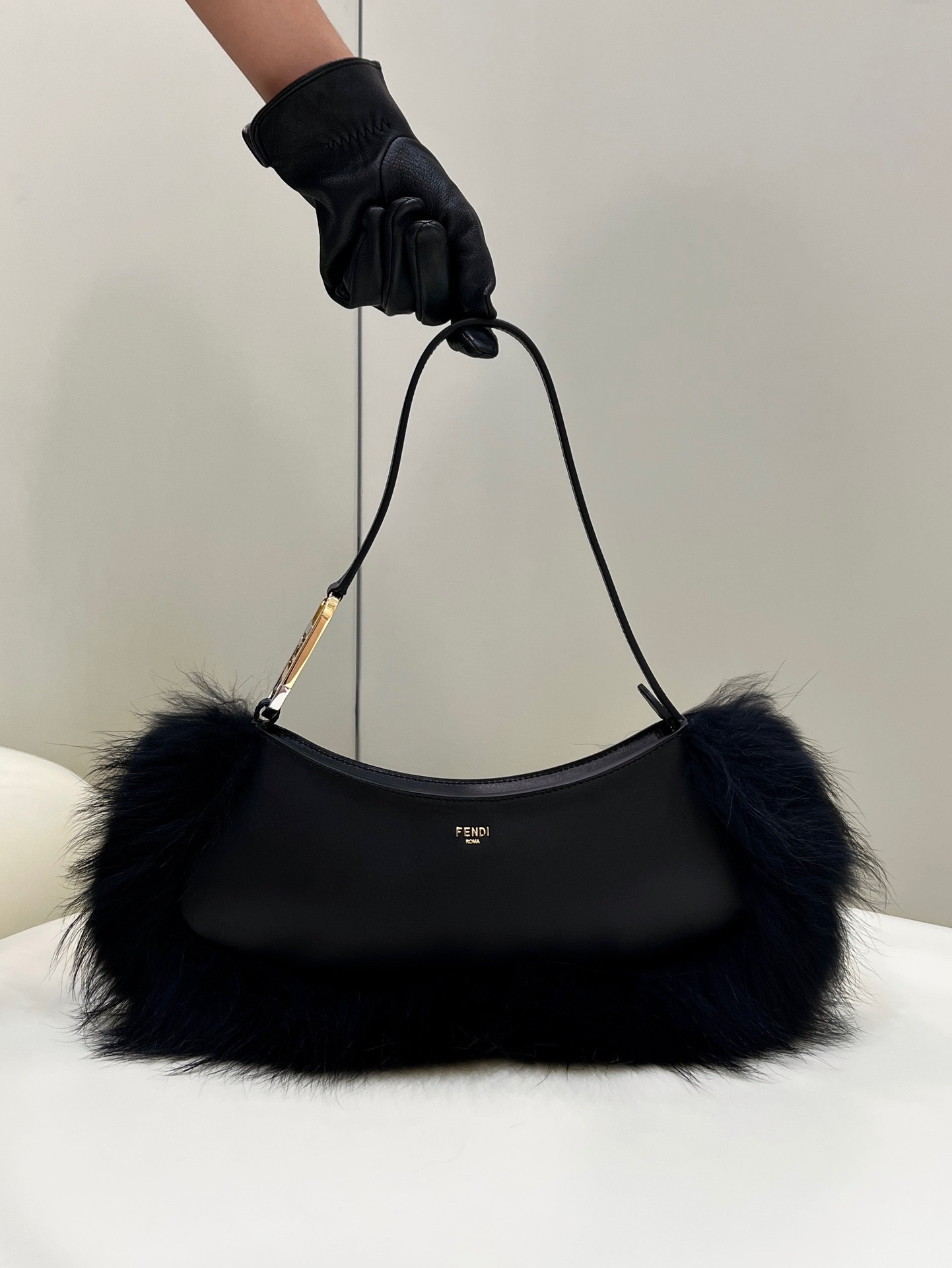 F**di o-lock clutch bags-32*11*5cm