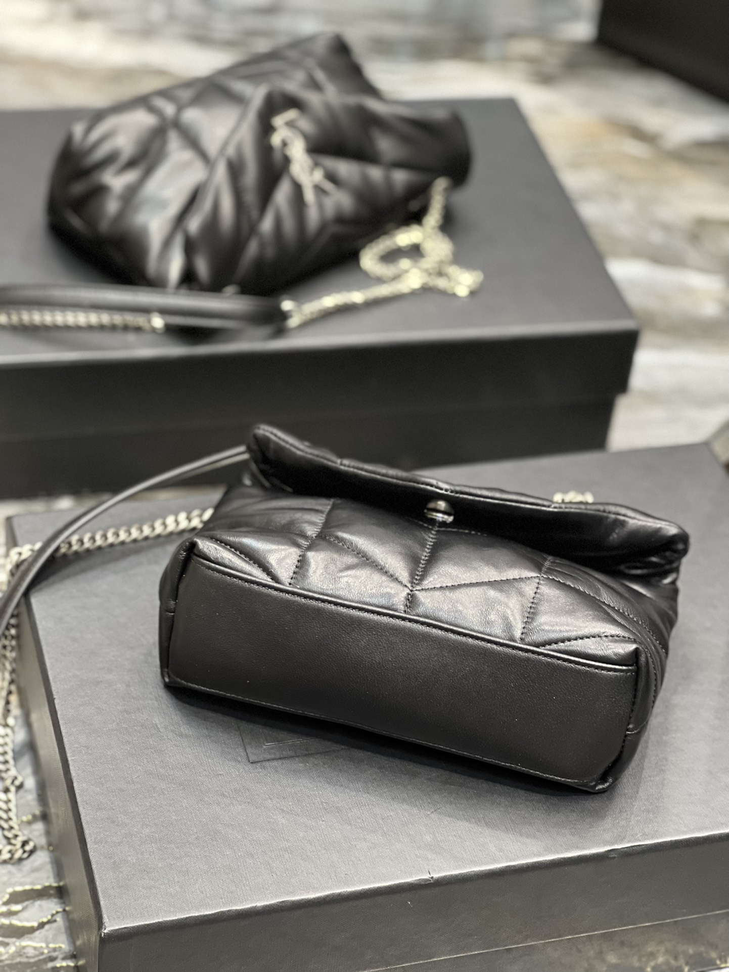 Y*L loulou puffer-lambskin leather