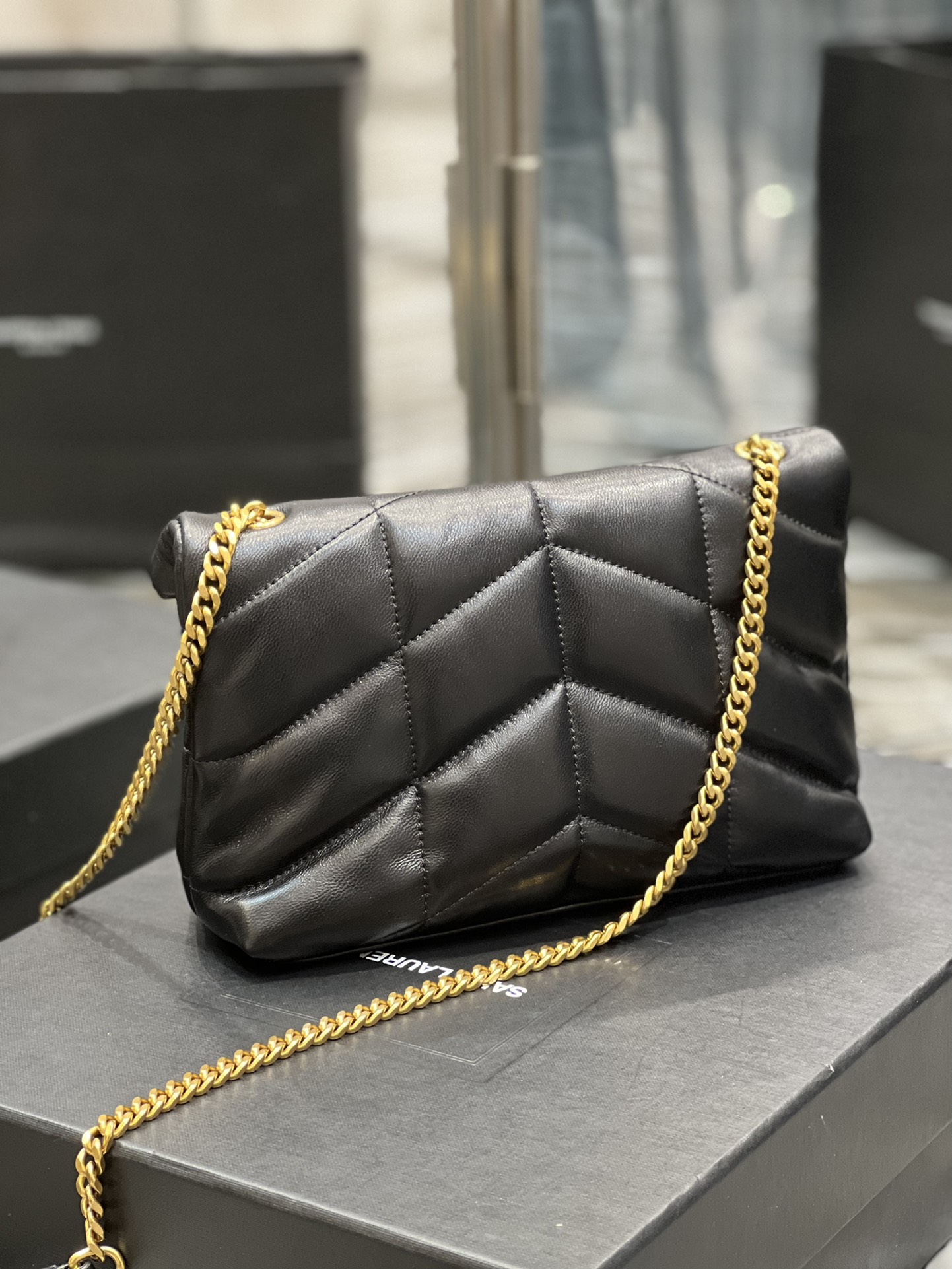 Y*L loulou puffer-lambskin leather