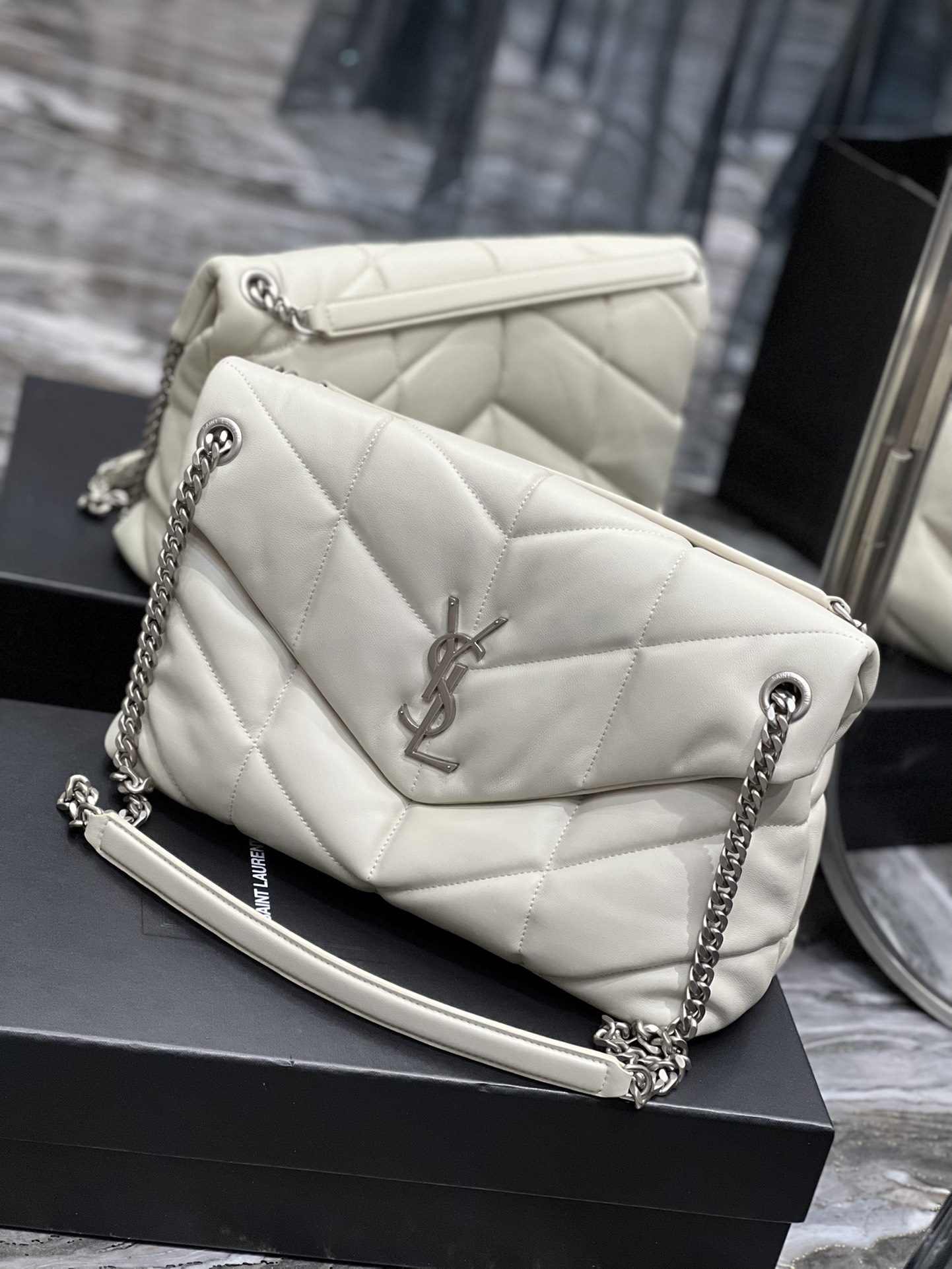 Y*L loulou puffer-lambskin leather