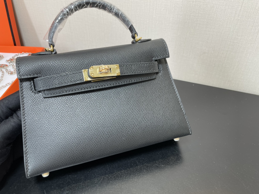 H**mes kelly-gold&silver hardware-19cm