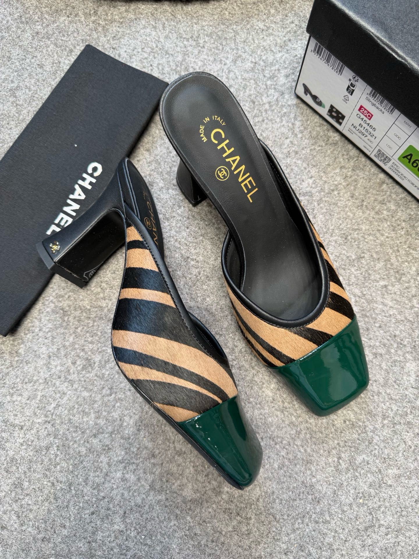 Cha*el Mules - Lambskin & Patent-8CM