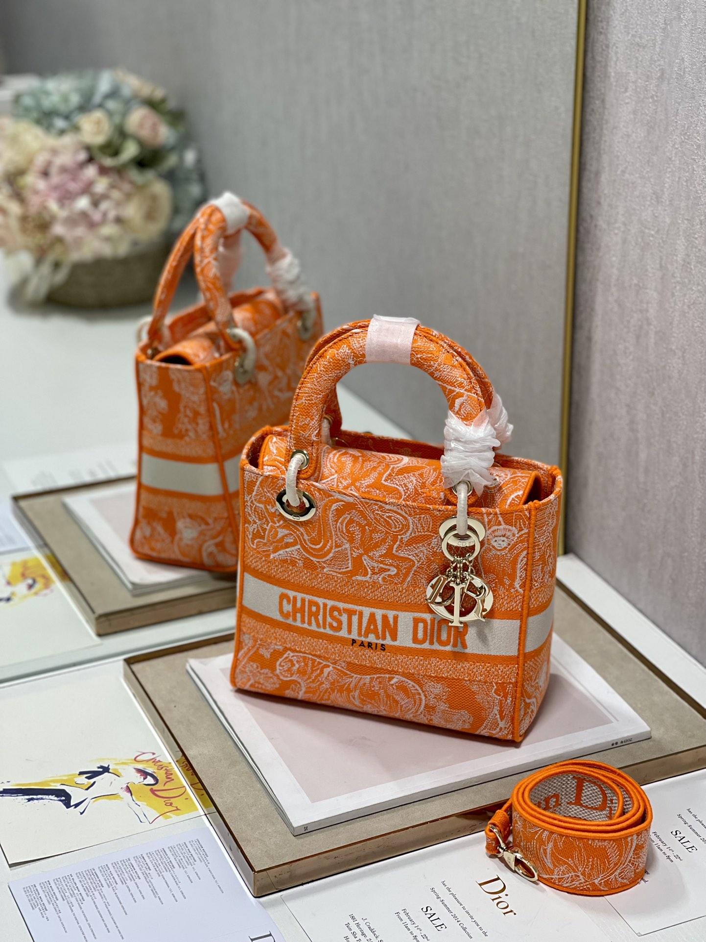 lady D*or handle bag-24cm