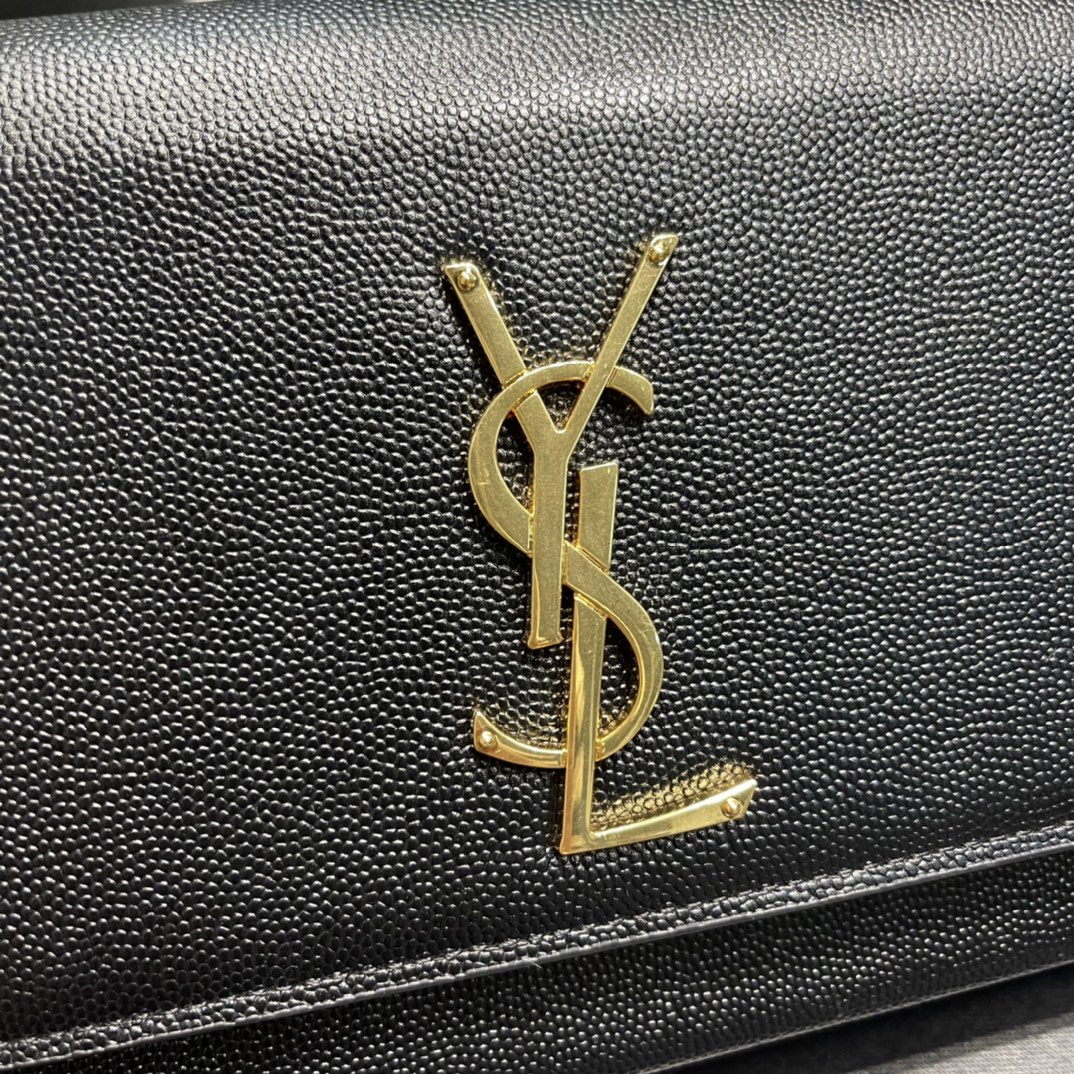 Y*L medium in grain de pouder embossed leather-24*14.5*5.5cm