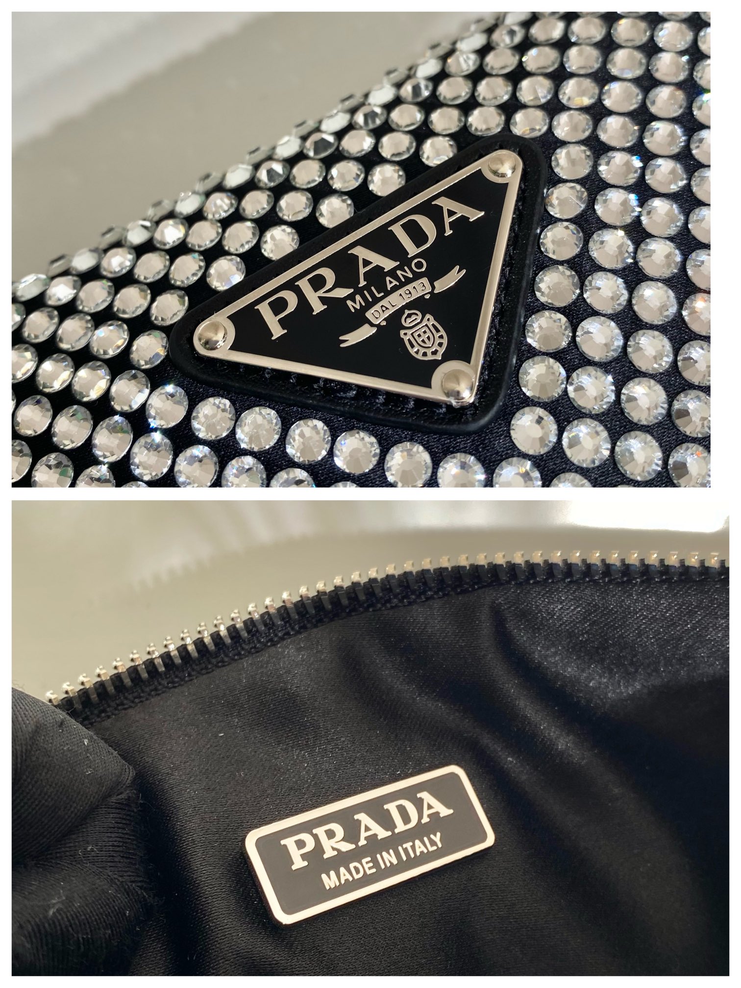 Pra*a triangle handbags lnq044-26*15*5.5cm