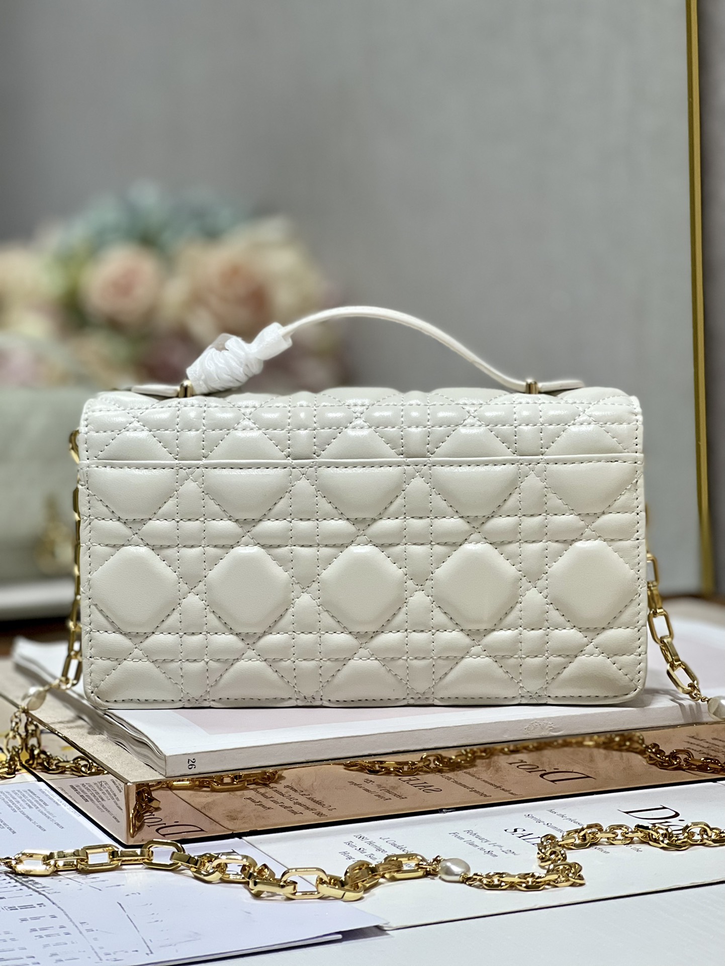 lady D*or bag-21 x 11.5 x 4.5cm