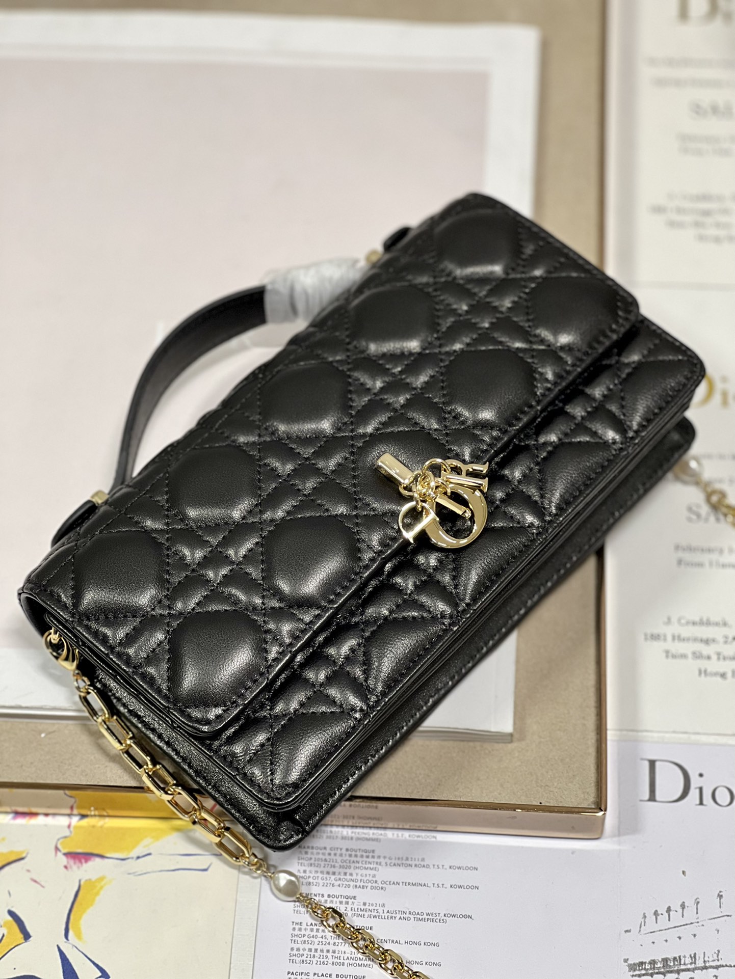lady D*or bag-21 x 11.5 x 4.5ccm