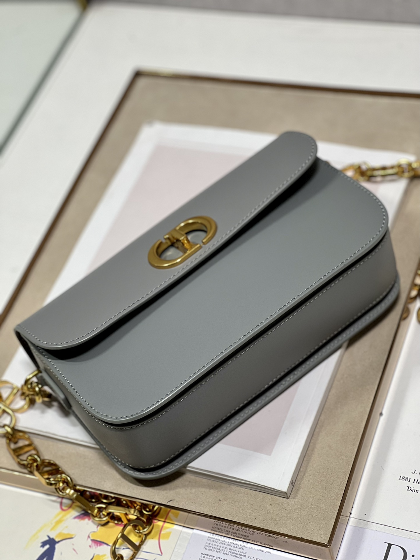 Di0r 30 Montaigne Avenue Bag-22.5×12.5×6.5CM