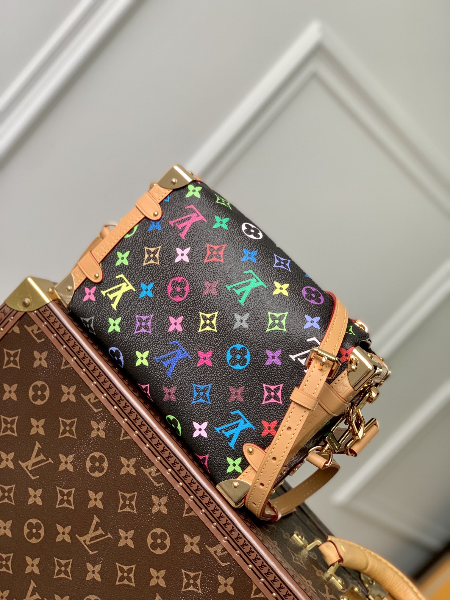 l0*is V*t0n side trunk pm- m46358-21×14×6cm