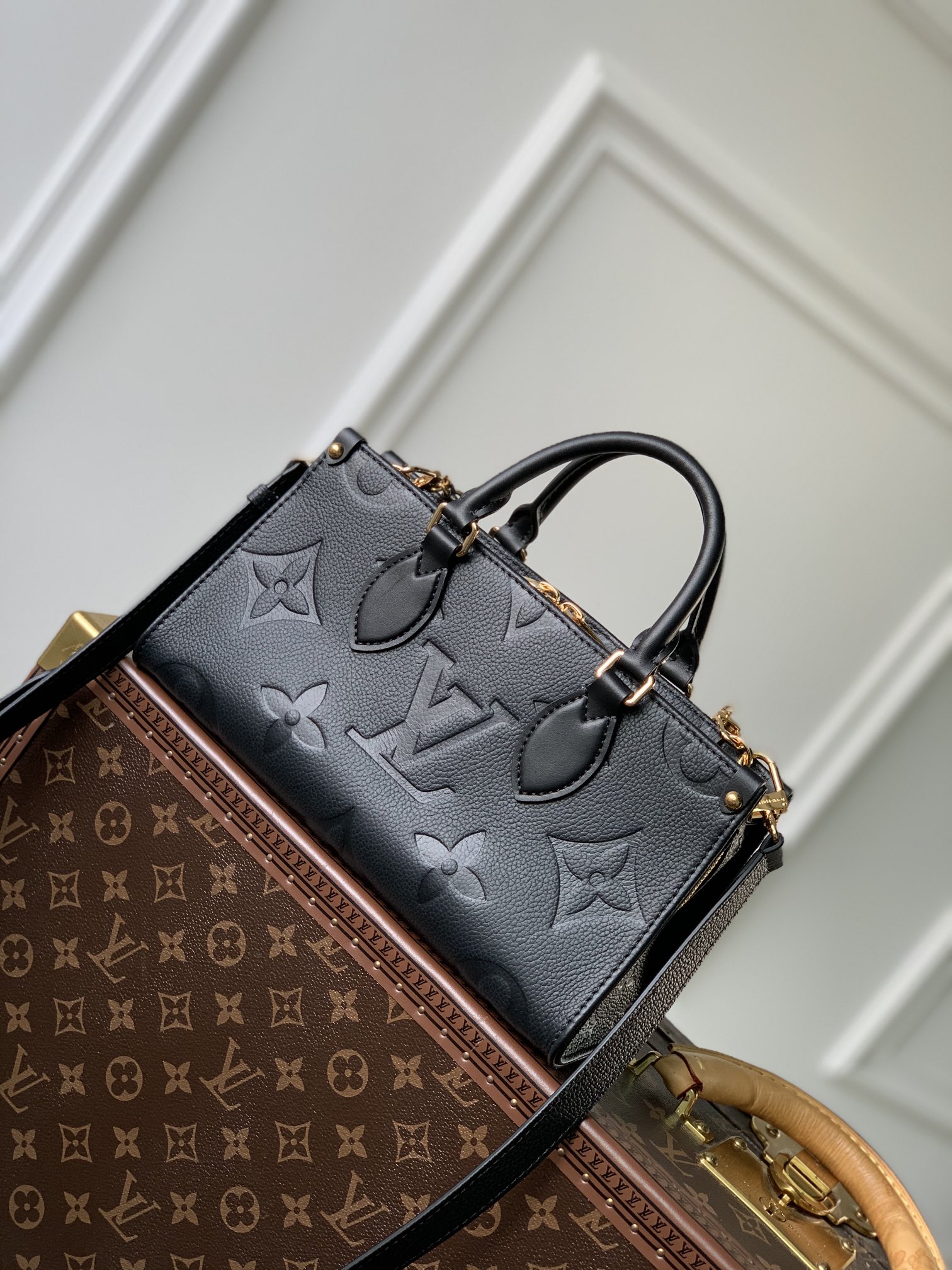 l0*is V*t0n onthego east west handbag-m23640-25*13*10cm