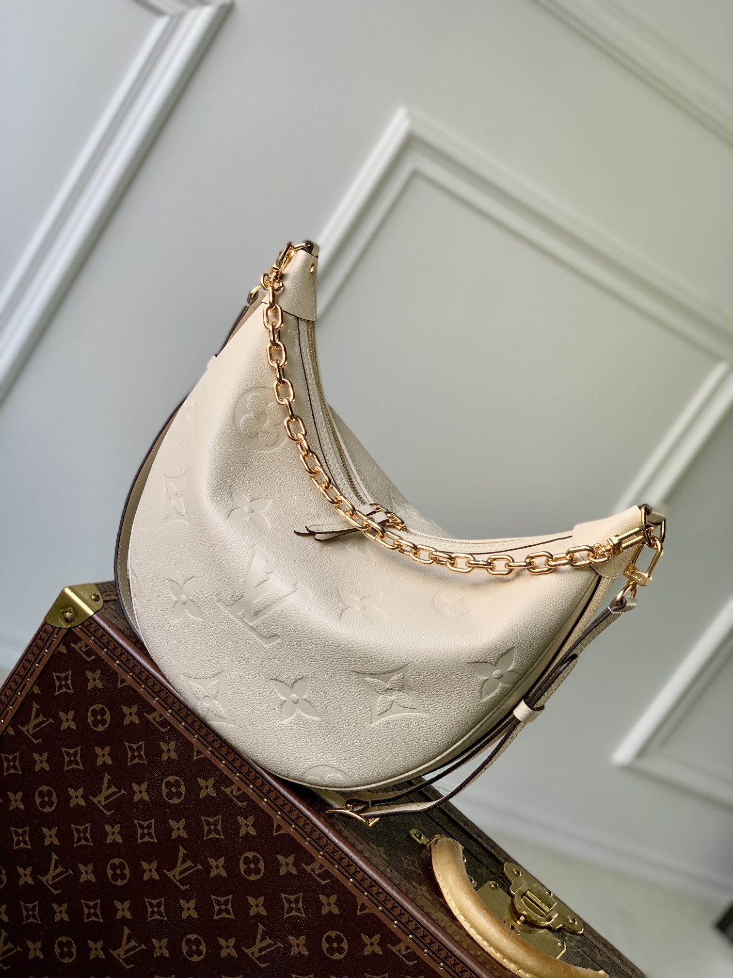 l0*is V*t0n loop hobo handbags-m46725-38*26*10cm