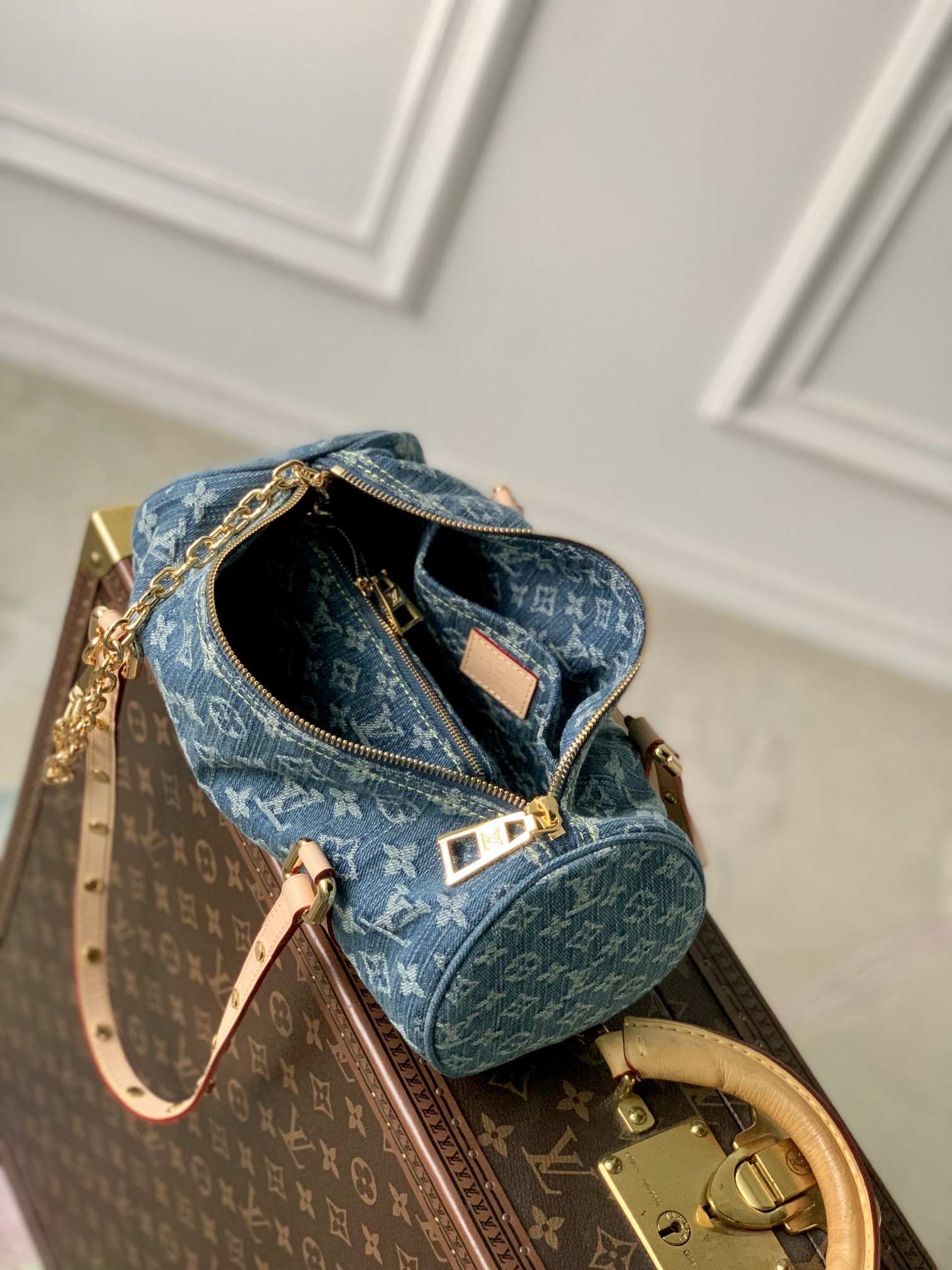 l0*is V*t0n m46830 papillon handbag-27.0 x 11.0 x 13.0cm
