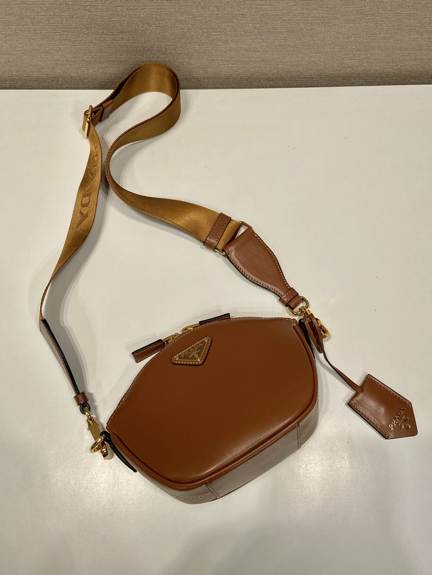 Pra*a 1bh212 crossbody bag-18*15*8cm