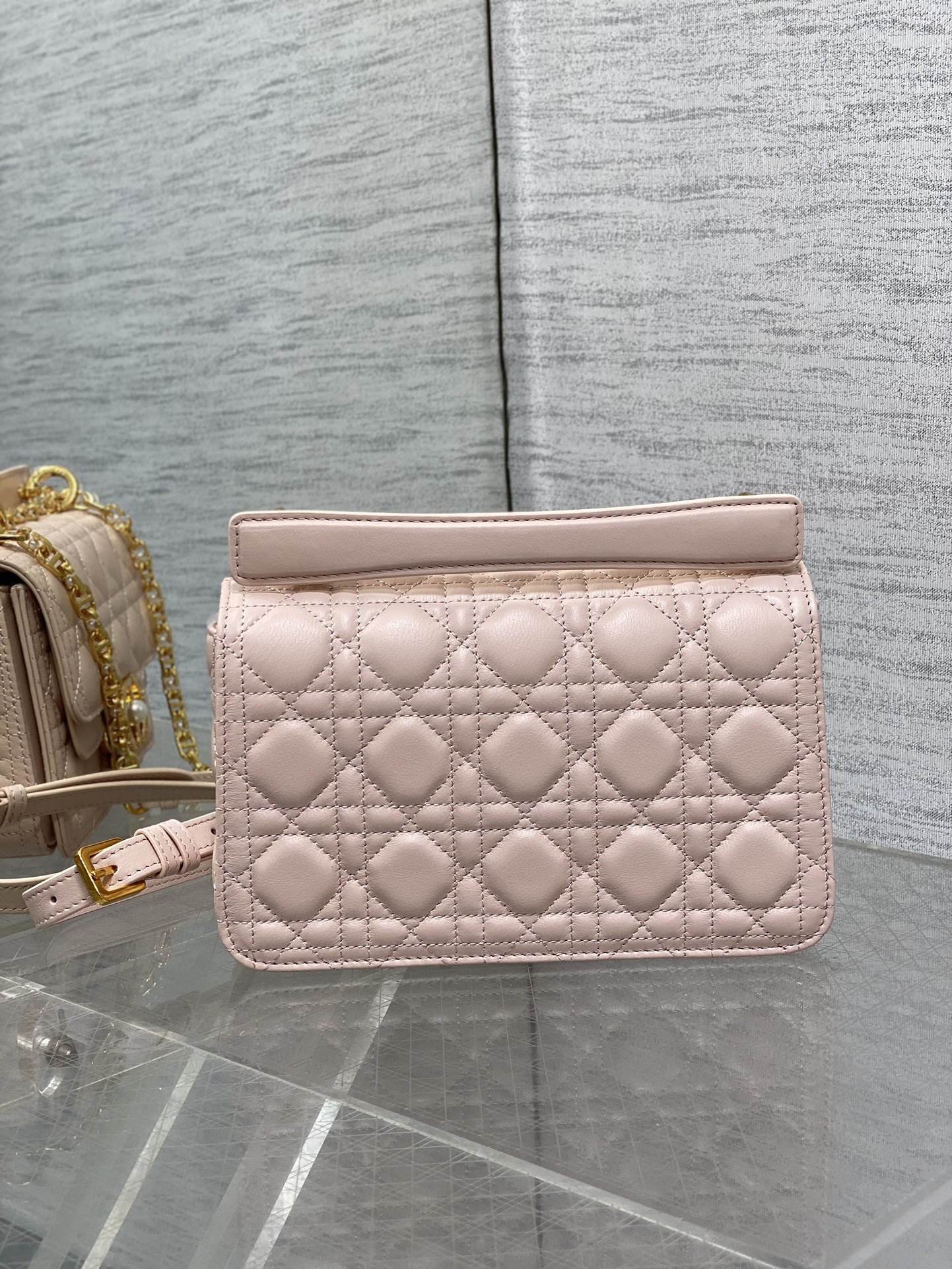 small D*or jolie top handle bag-22*8*14cm