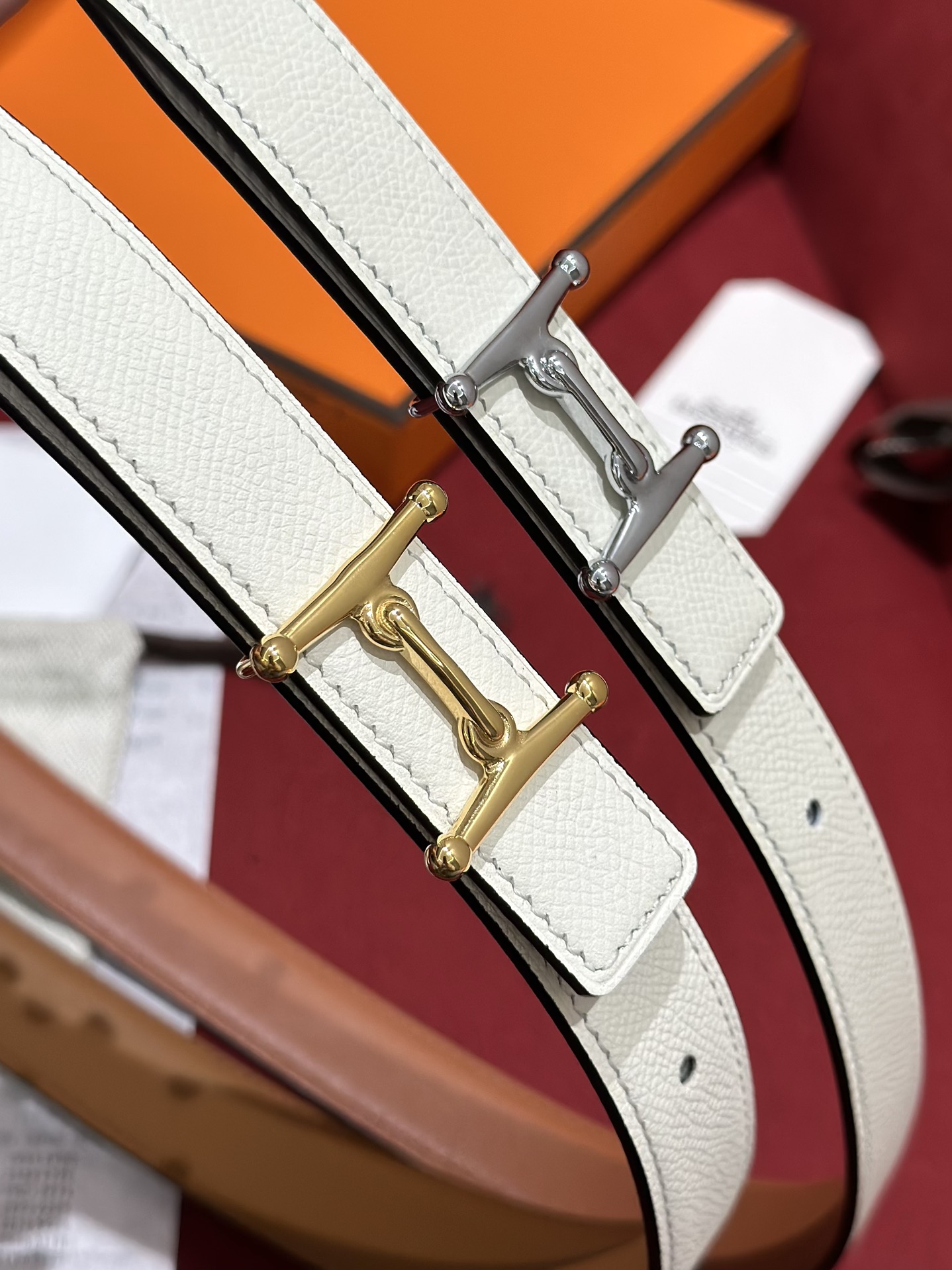 H**mes belt-2.4cm