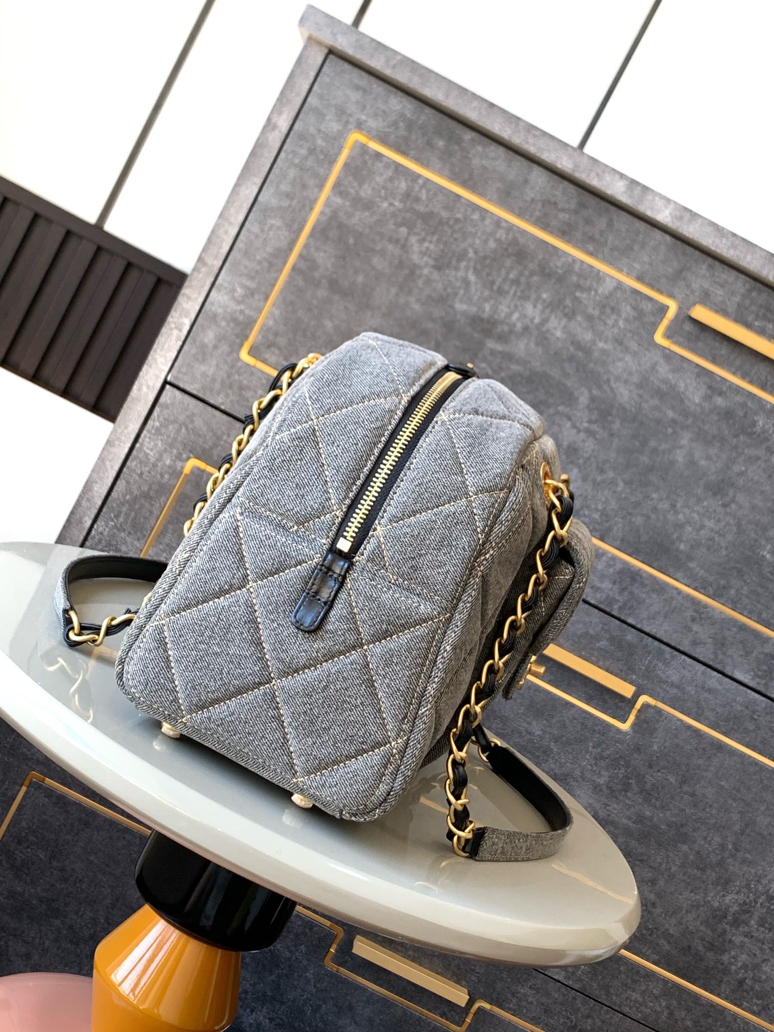 Ch@nel Maxi Bowling Bag-34x24x11CM