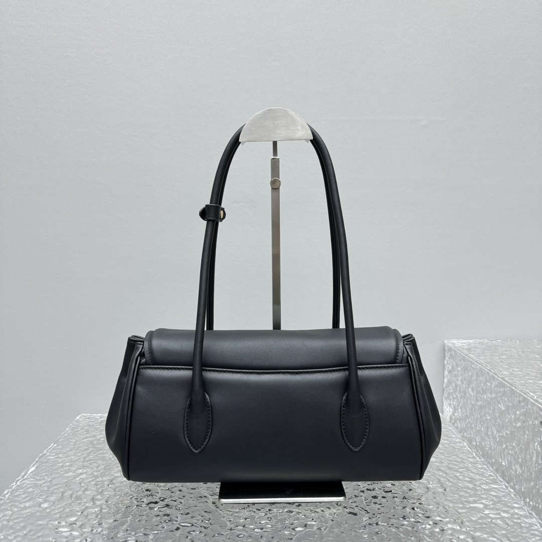 M1um1u leather shoulder bag -28.5*8*17cm