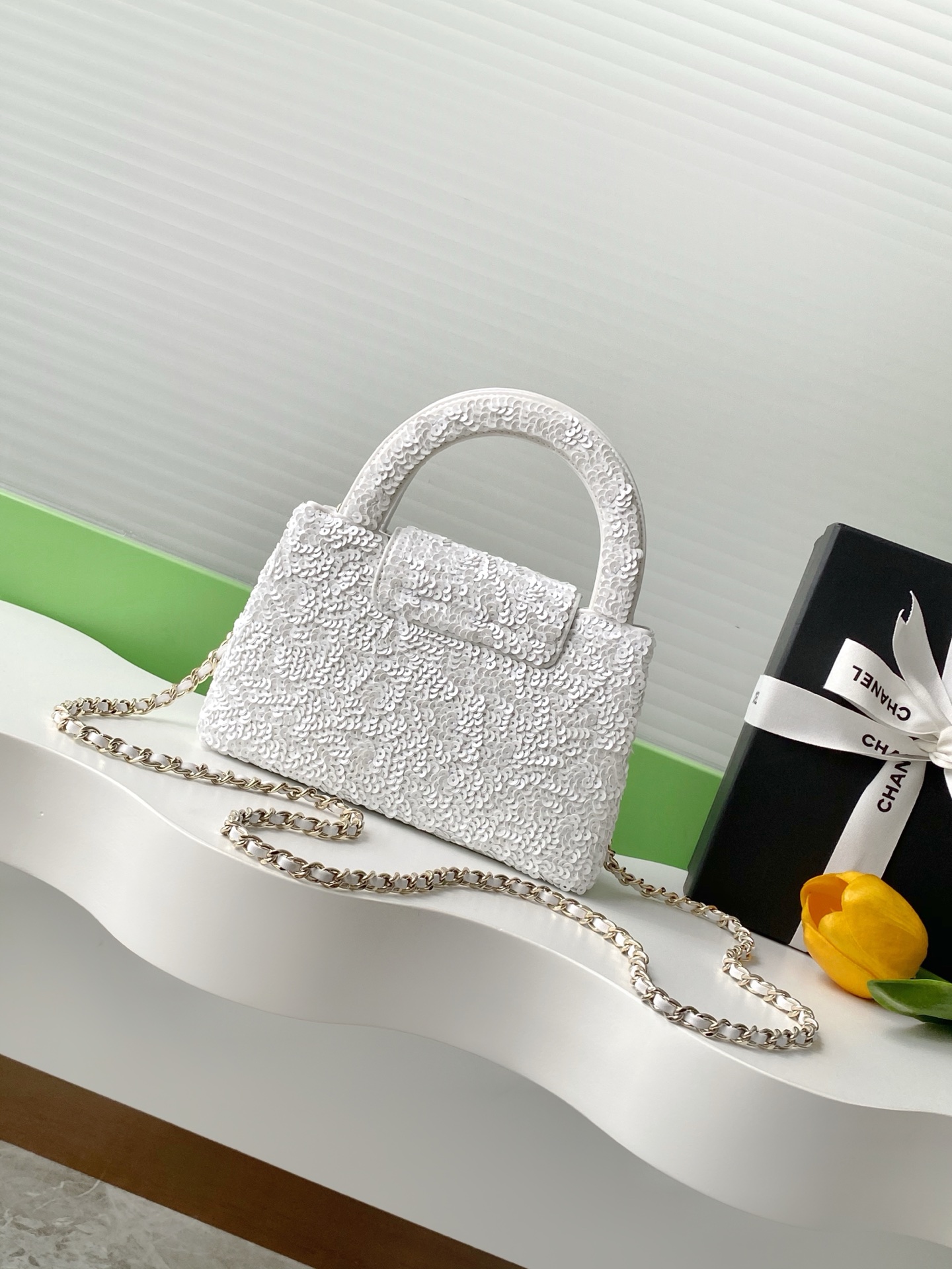 Ch@Nel Kelly Chain Bag-AS4416-13*19*7CM