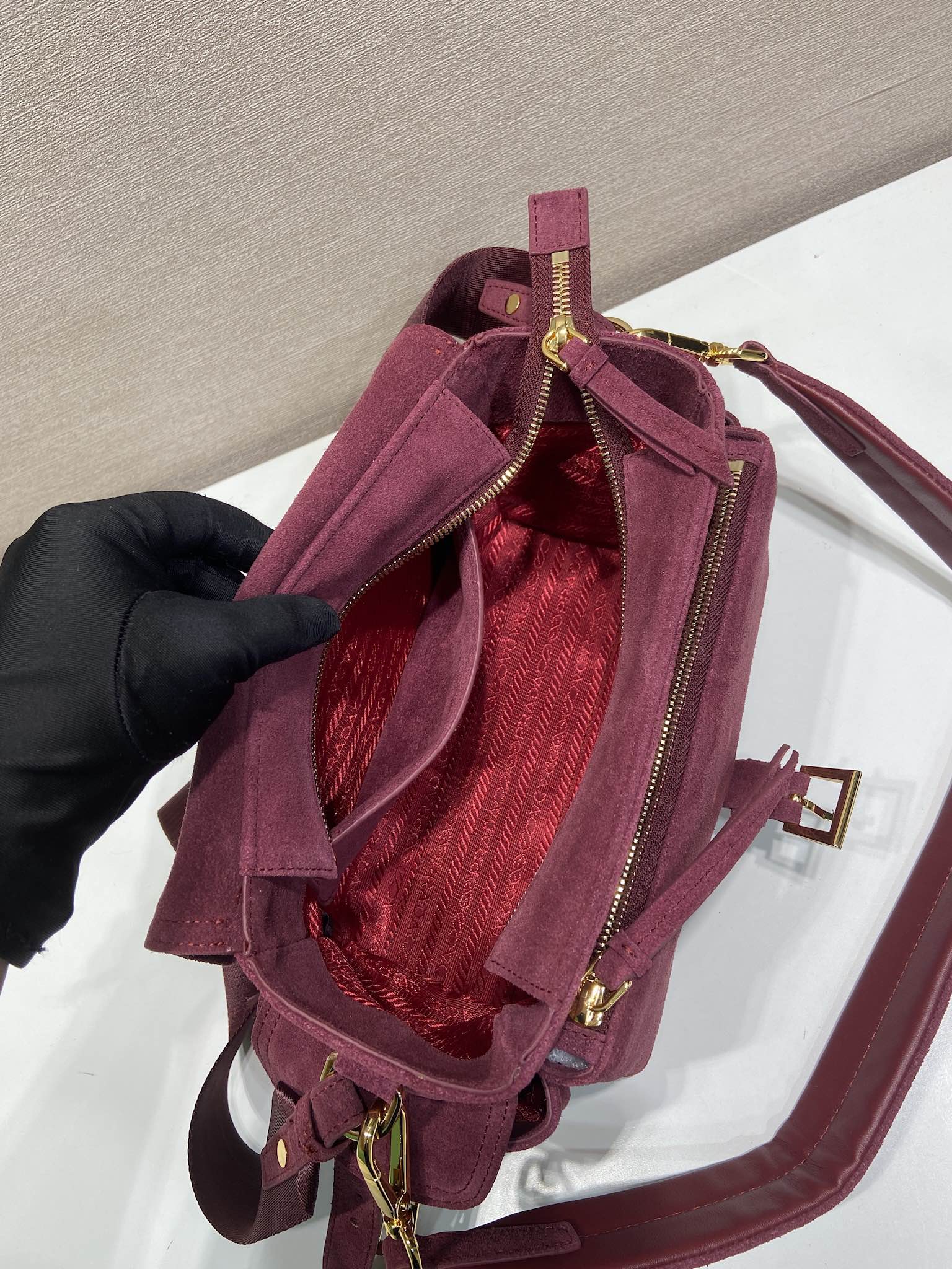 Pra*a shoulder bag 1bd394-30*14*10cm