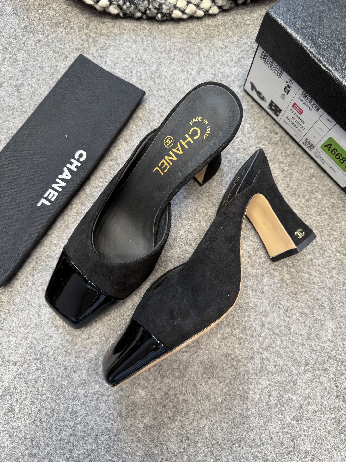 Cha*el Mules - Lambskin & Patent-8CM